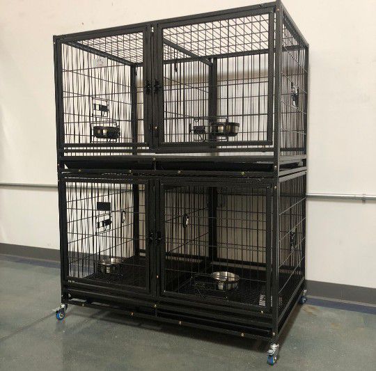 ⚡New In The Box ⚡ Heavy Duty Stackable Dog Kennels With Dividers‼️⚡🐺🐶‼️⚡‼️🐶🐶‼️‼️