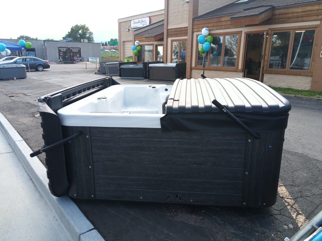 Huge hot tub blow out by Clearwater Spas ofColorado