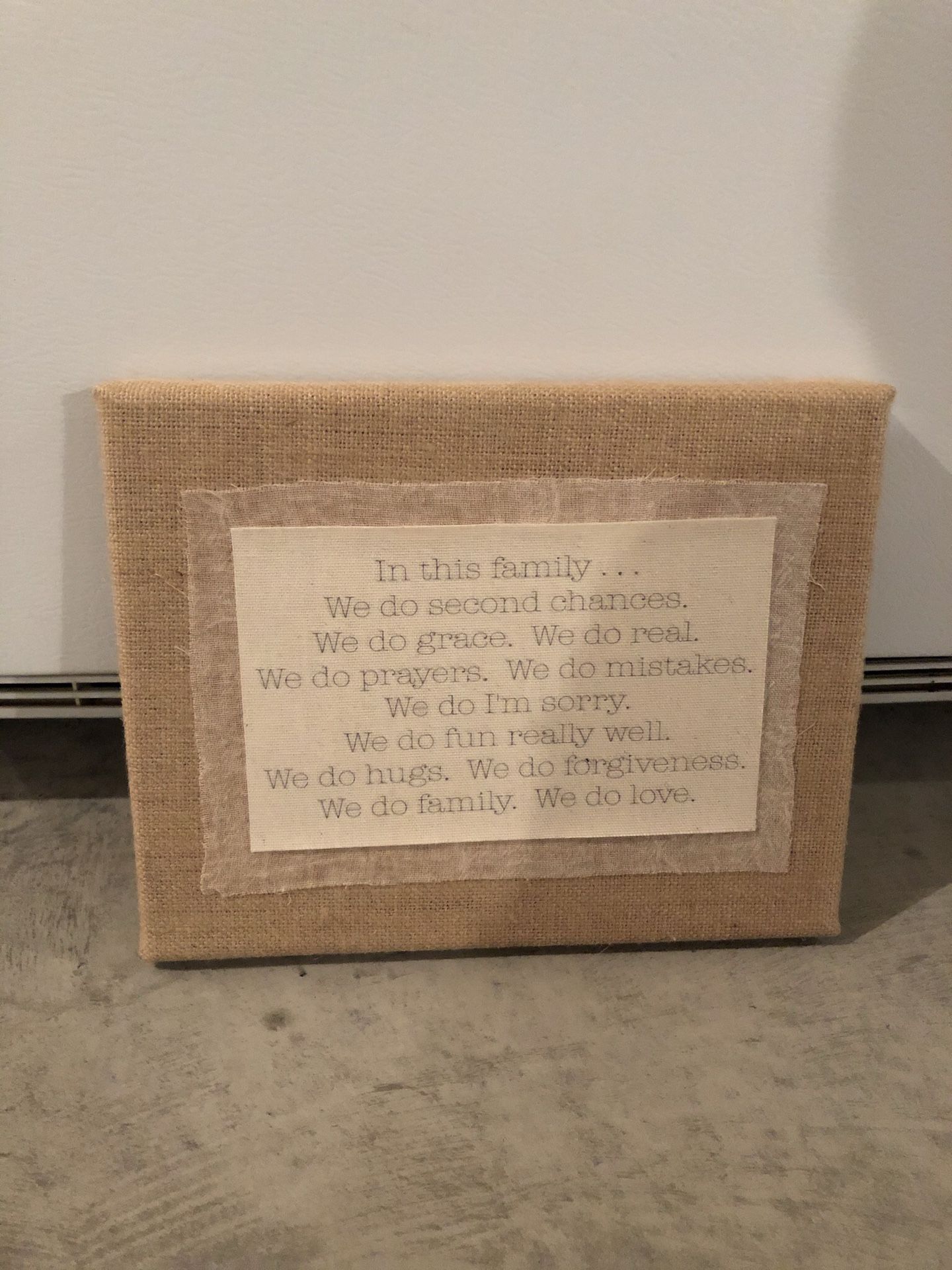 Canvas statement decor