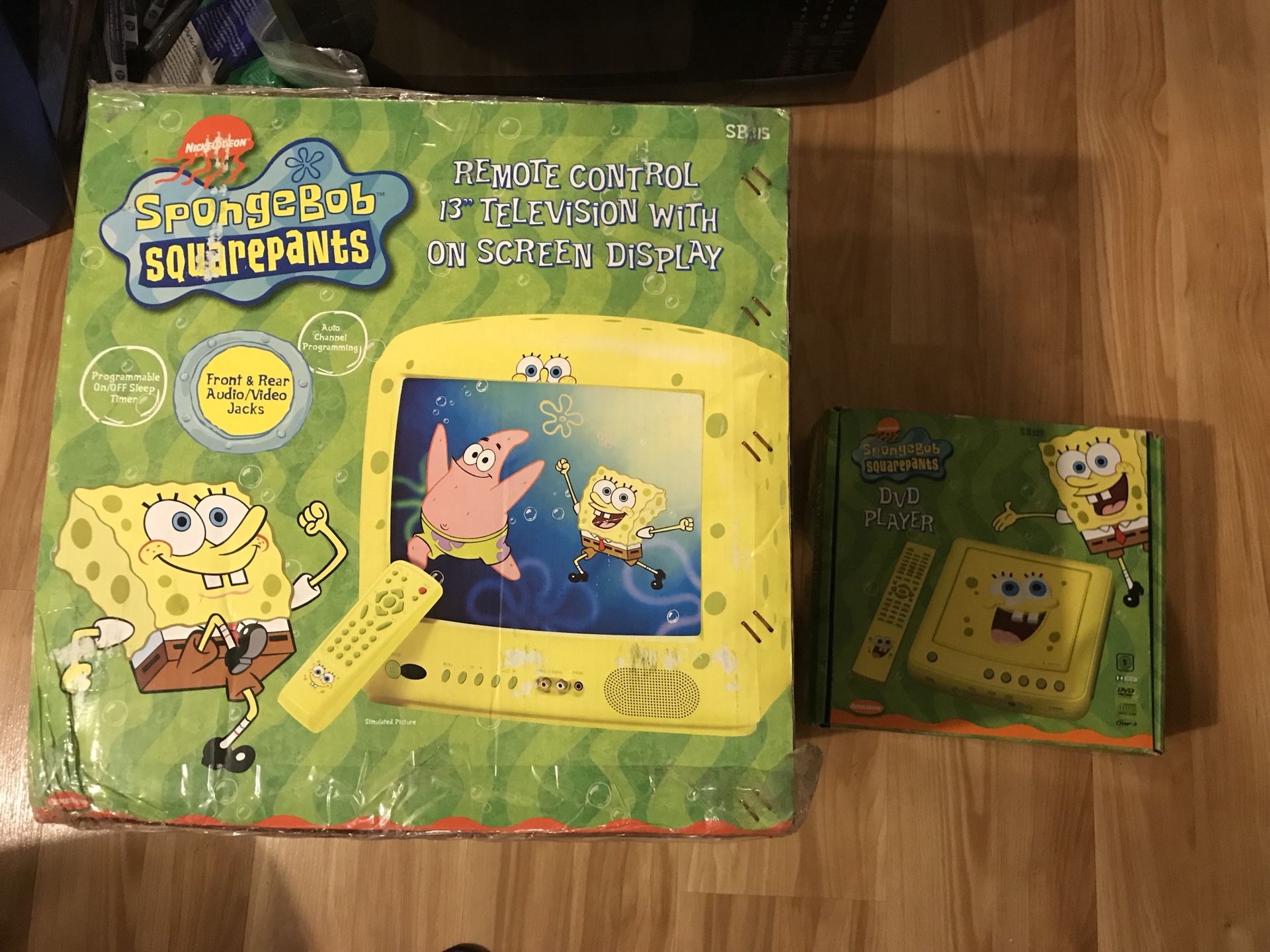 Spongebob 13 Tv And Matching Dvd Player Both New From 04 Retro Cute 65 For Both For Sale In Raleigh Nc Offerup