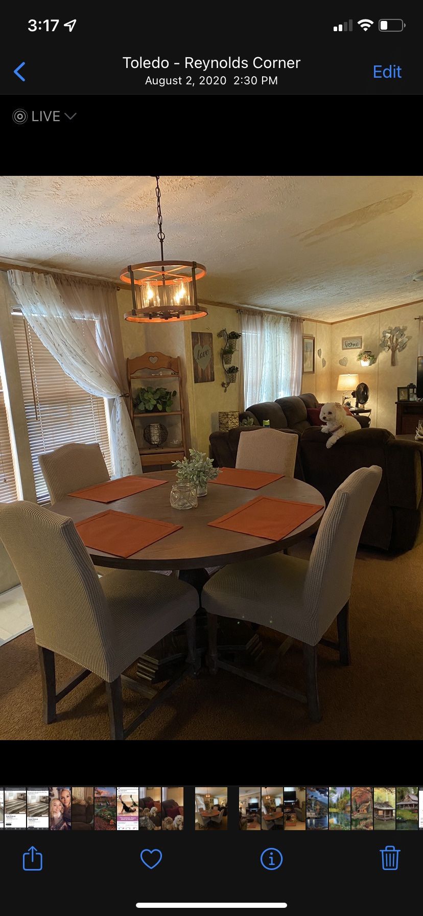 Round Dining Room Table Set