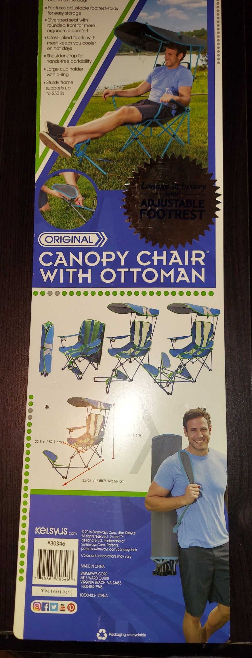 Canopy Chair With Ottoman