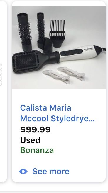 Hair dryer with attachments Calista NEW