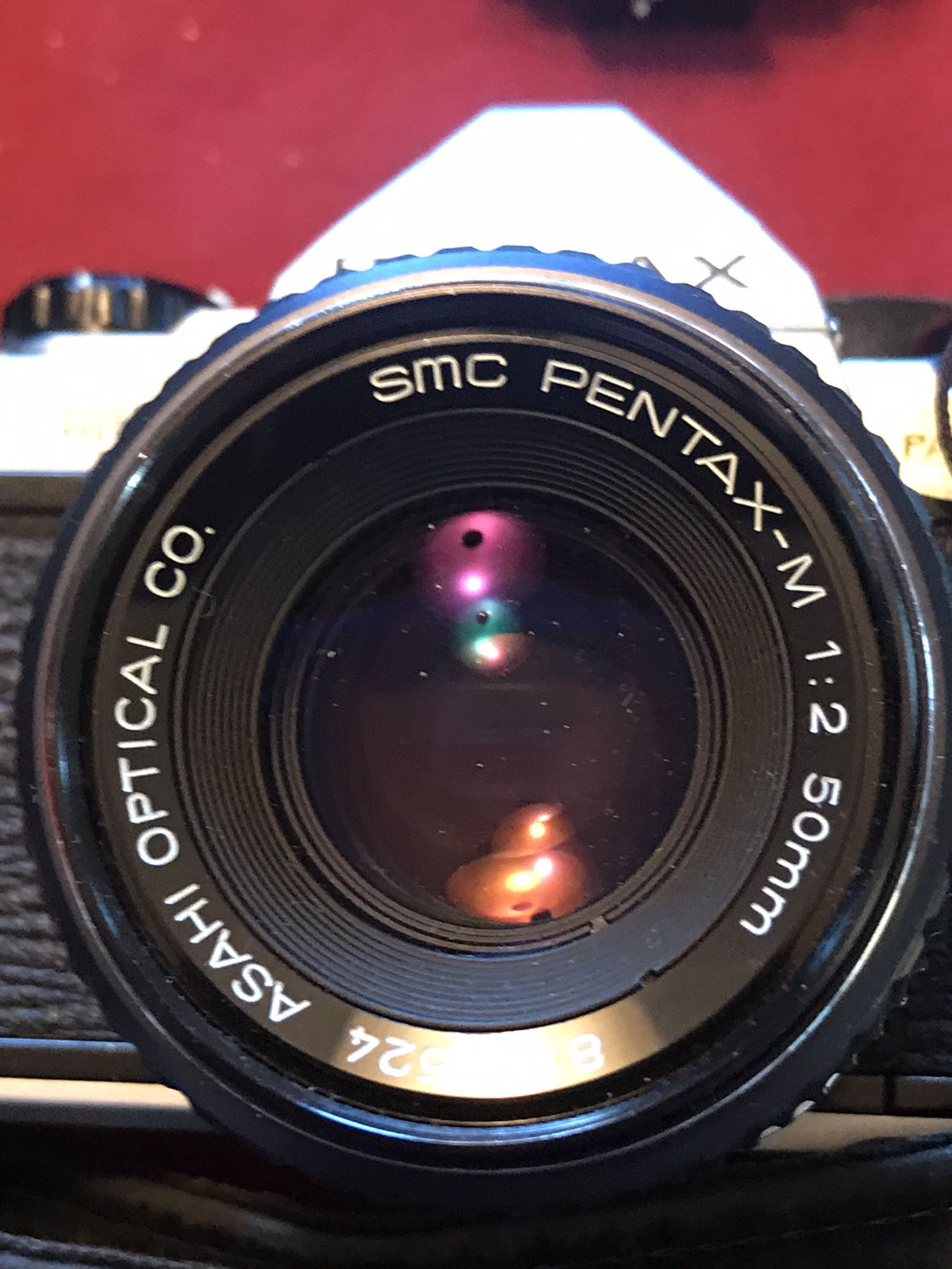Vintage Pentax with Hippie 33" camera strap by 1-1/2"