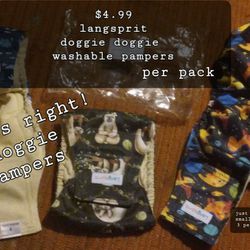 Langsprit      3 Small Doggie Washable Pampers 1.99 Thumbnail