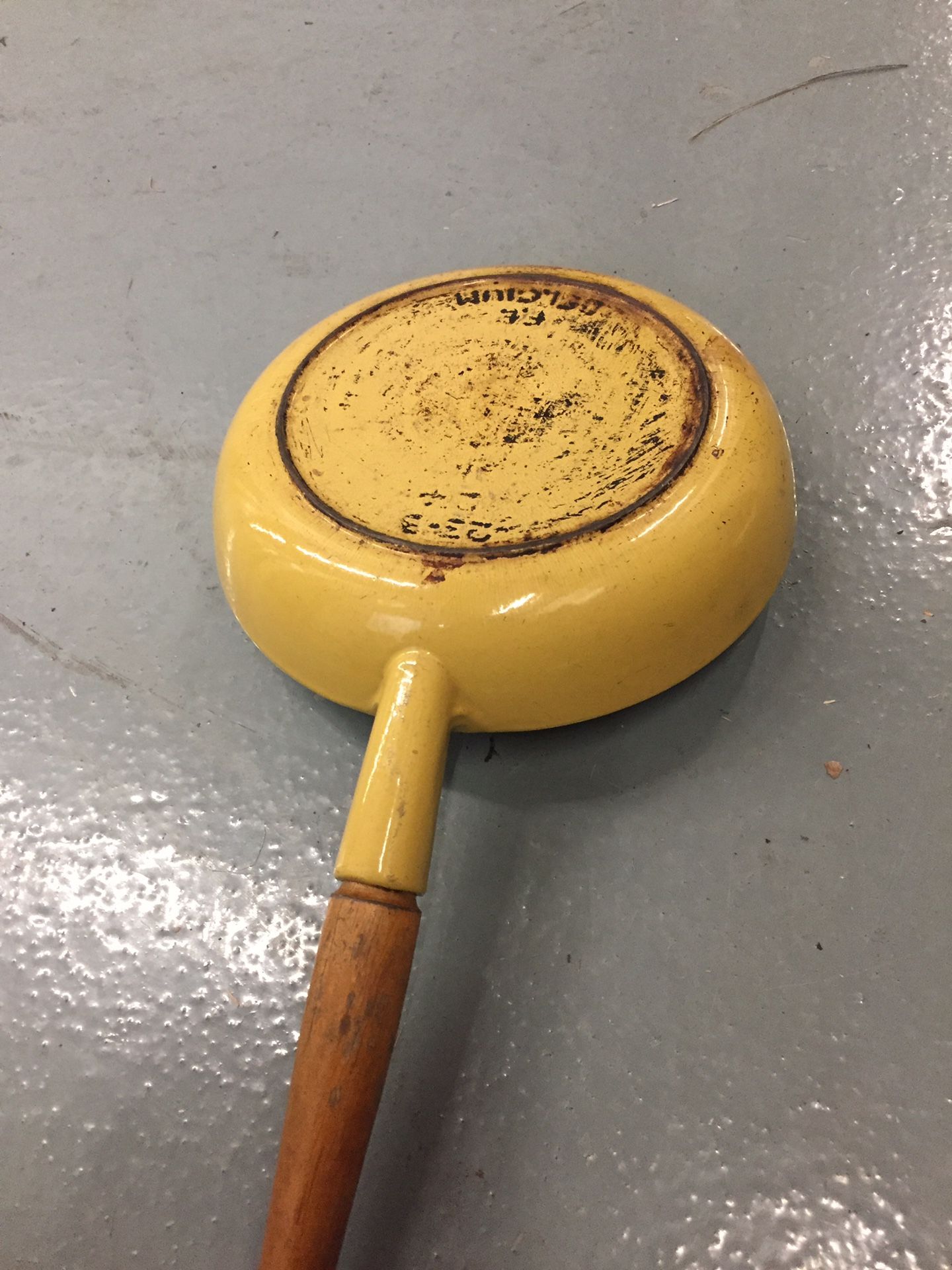 Belgium Enamel over Cast Iron Skillet