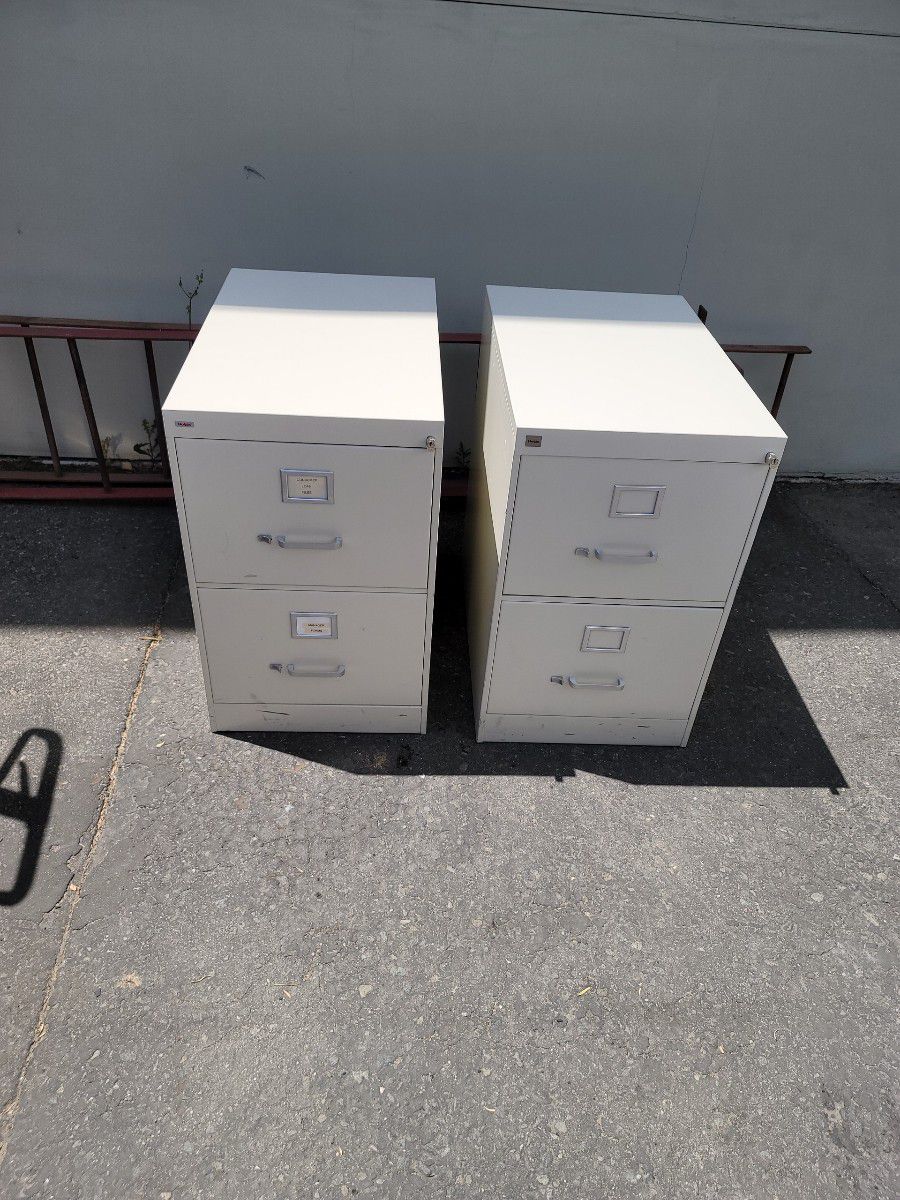 2 Drawer File Cabinets 29" Tall $40/ea. or $60 for both