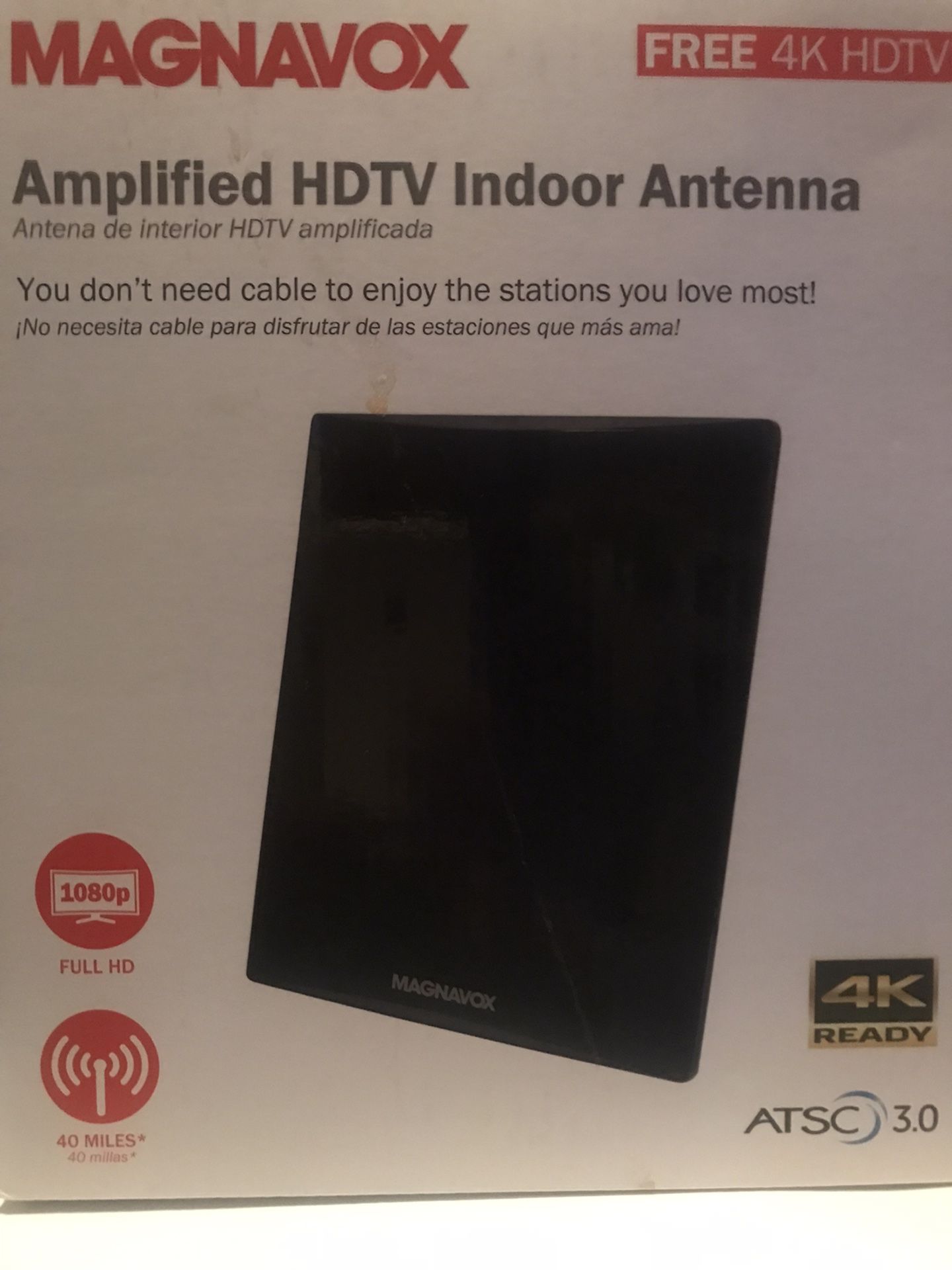 MAGNAVOX AMPLIFIED HDTV INDOOR ANTENNA