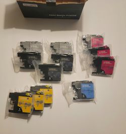 Office World Lot of 12 Printer Ink Cartridges LC201XL Multicolor For Brother New Thumbnail