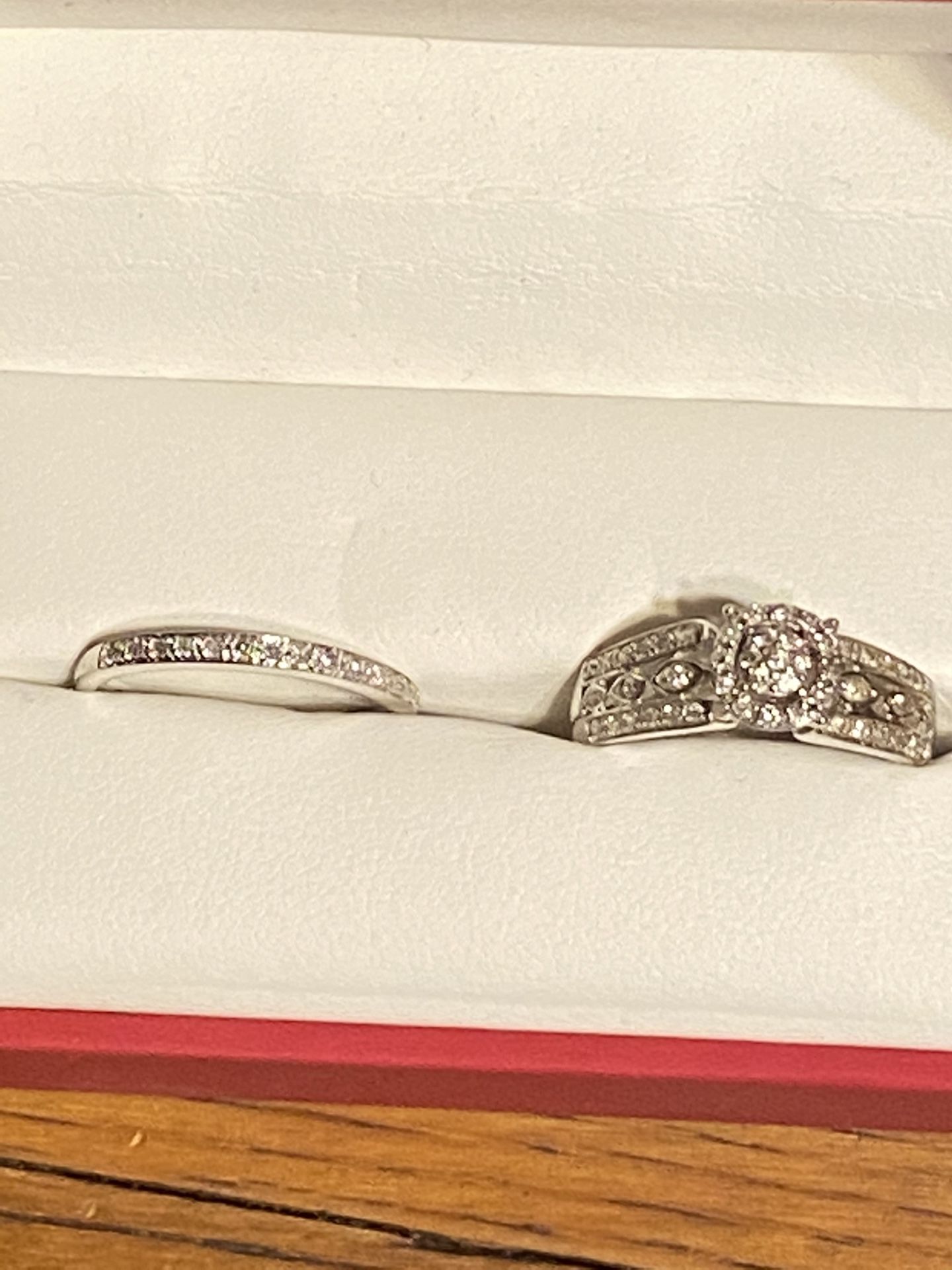 Engagement Ring and Wedding Band