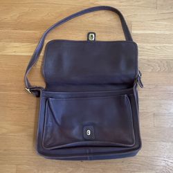 Coach, Messenger Bag, Brown, Leather, 11.5x15.25x3 Thumbnail