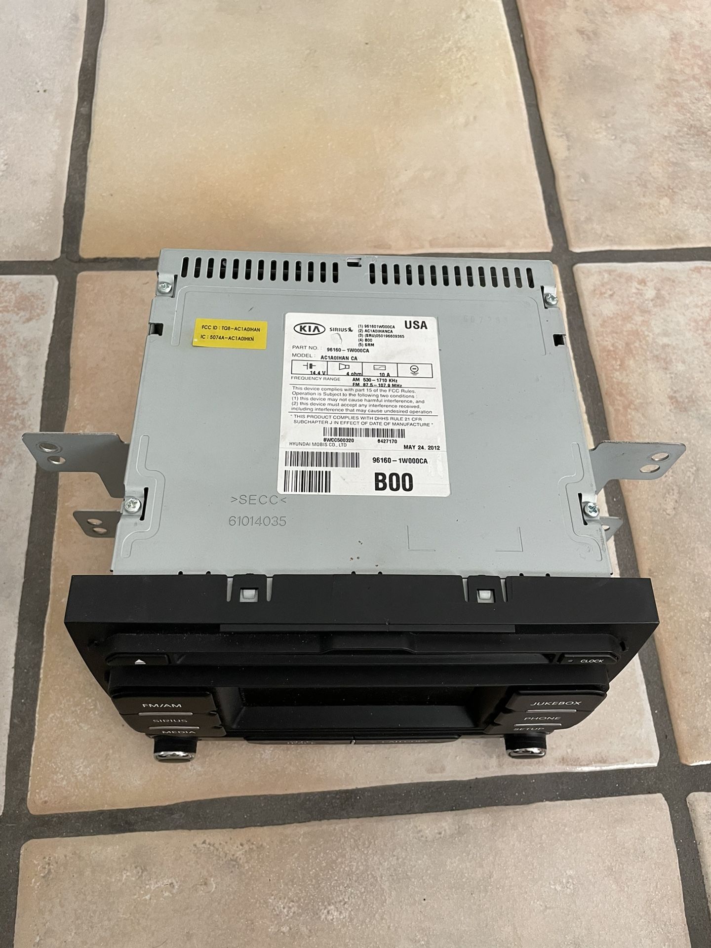 2012-2015 Kia Rio Audio System