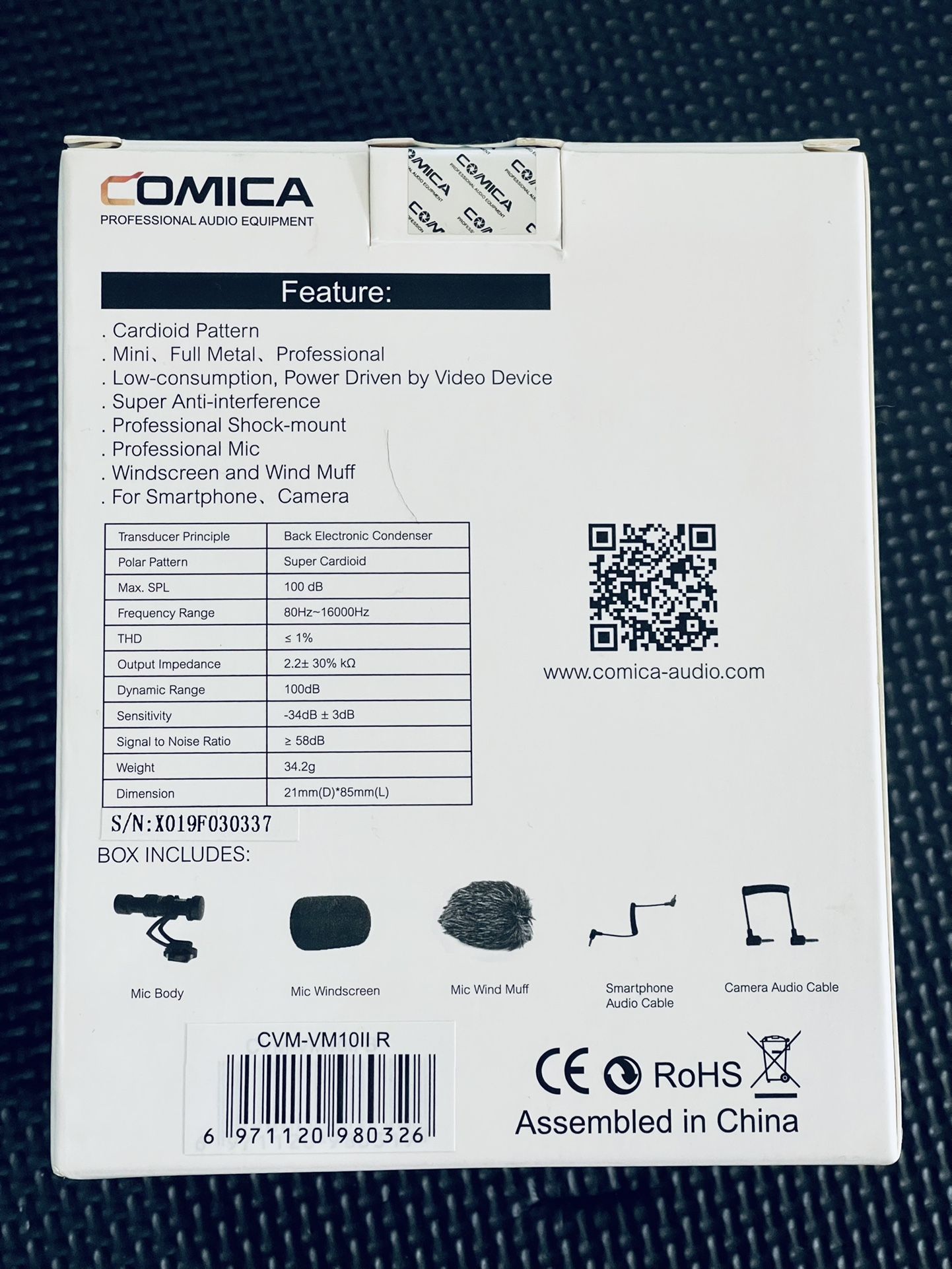 Comica CVM-VM10 II Micro Directional Shotgun Microphone