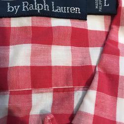 Polo By Ralph Lauren Plaid Shirt Size L New With Tags Thumbnail