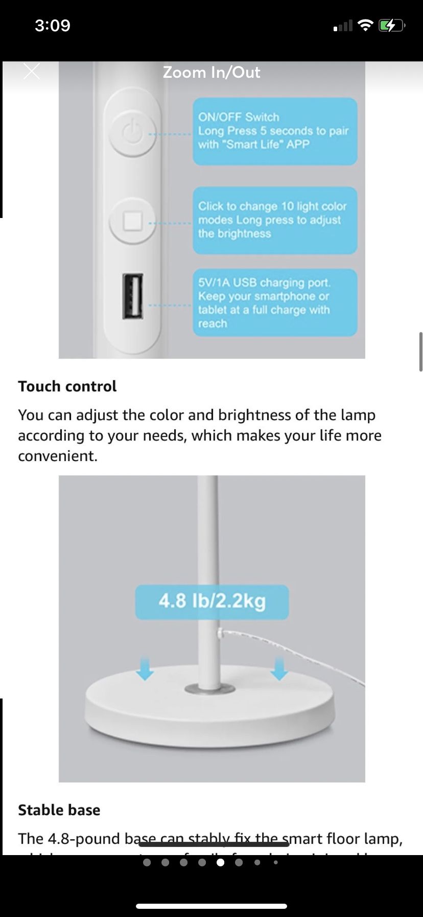 NEW Smart Color changing floor lamp