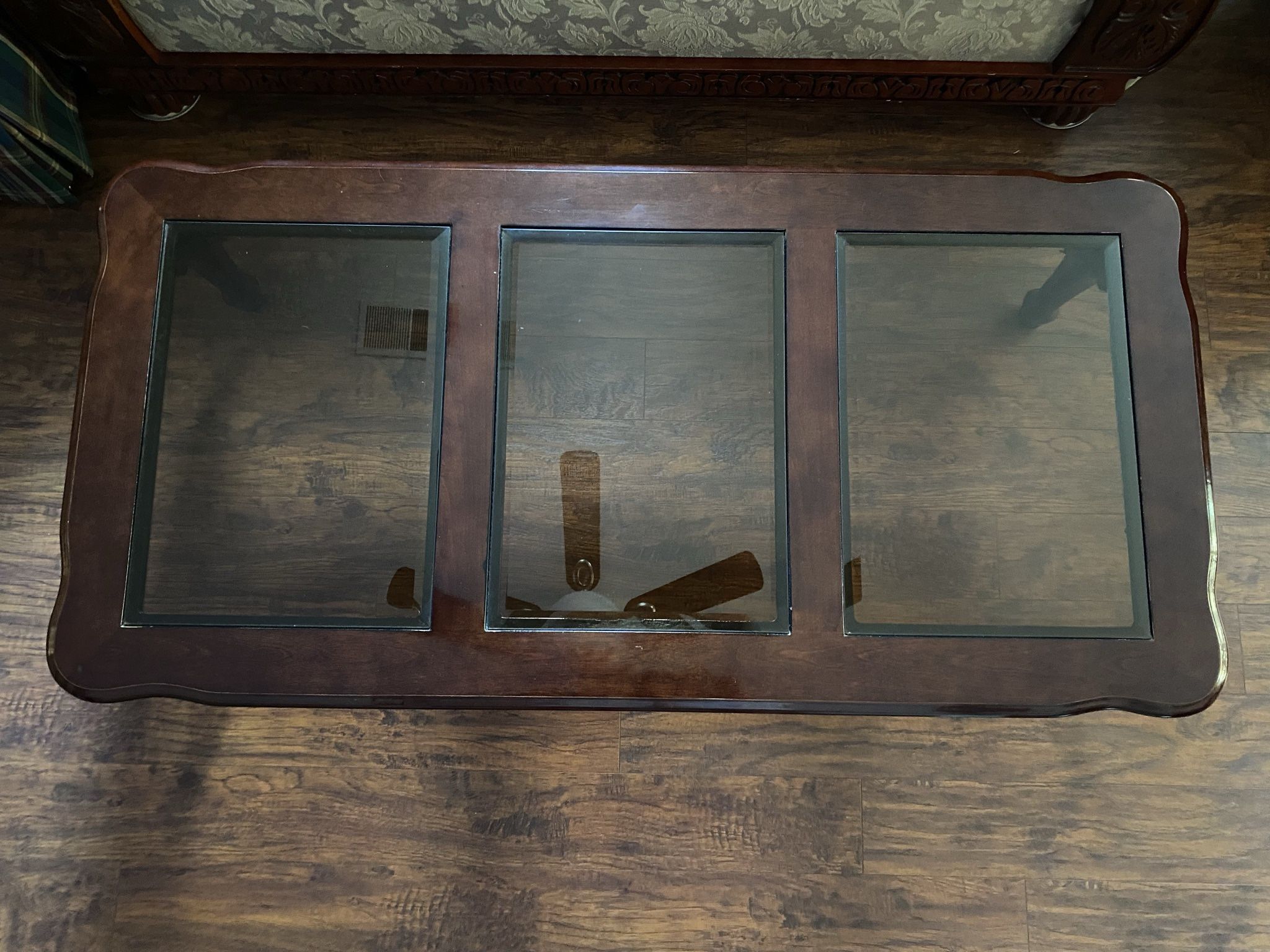 Living Room Set: End Table, Coffee Table, & China Cabinet