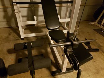 bodysmith by parabody weight bench safety bars