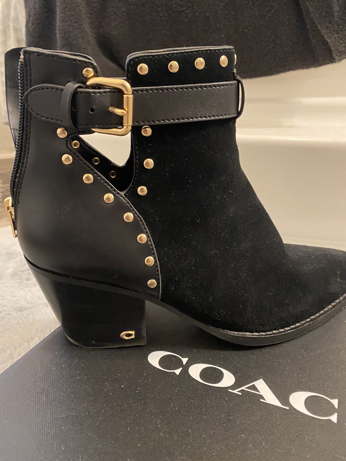 COACH Suede Booties