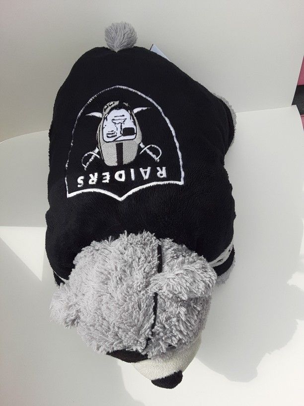 NFL Oakland Raiders Plush PILLOW PET (2009) 18"