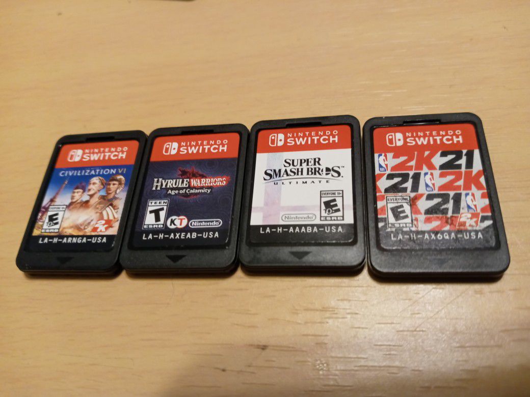 4 Nintendo switch Games