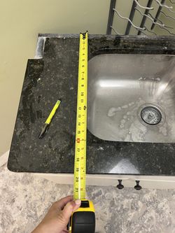 Sink Cabinet With Counter Sink And Faucet  Thumbnail
