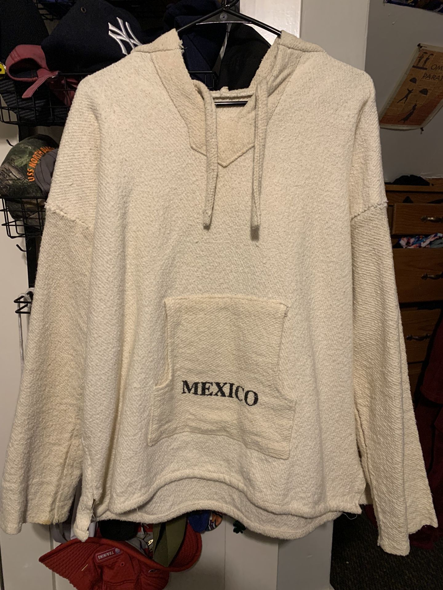 RARE Stussy Baja Poncho Hoodie