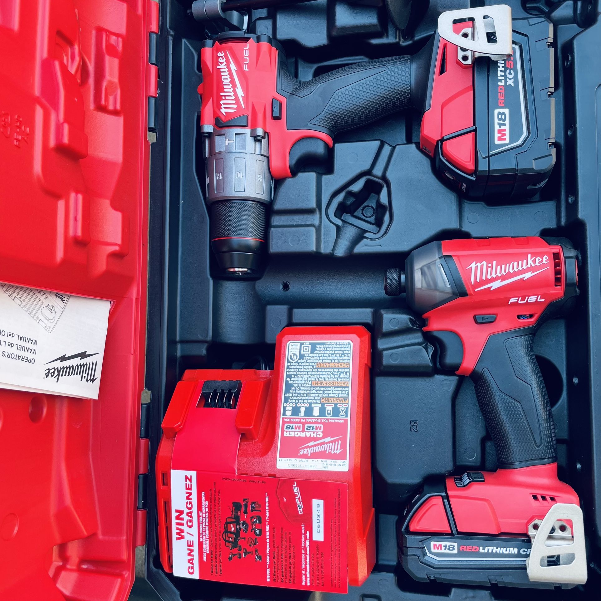 milwaukee m18 hammer drill impact driver combo for sale usa