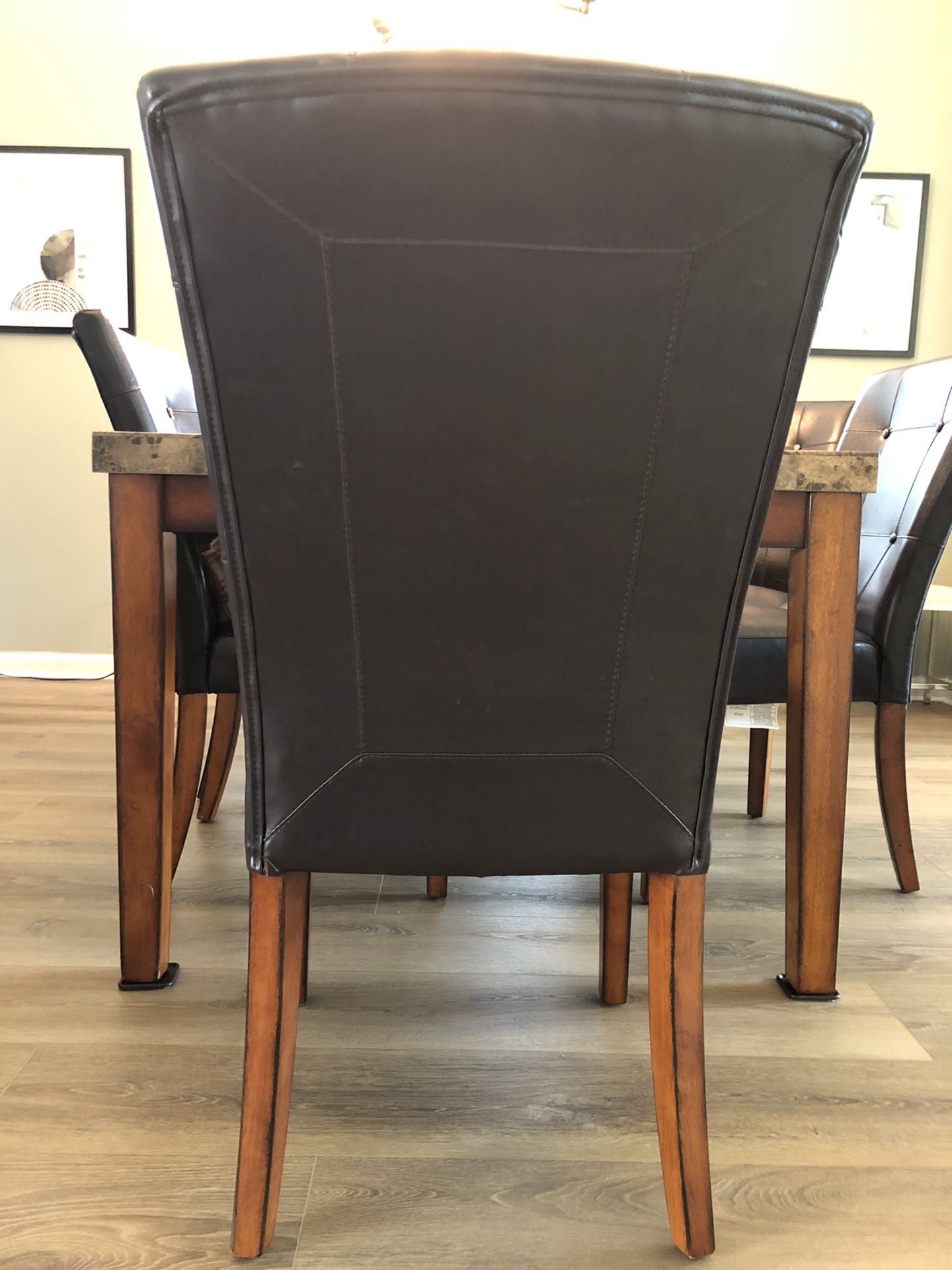 Granite Dining Room Table w/6 Chairs