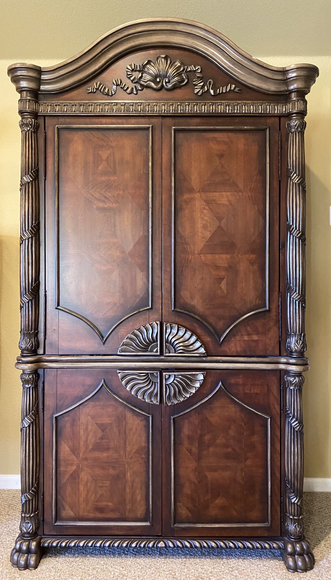 Beautiful and Ornate Armoire/TV Cabinet