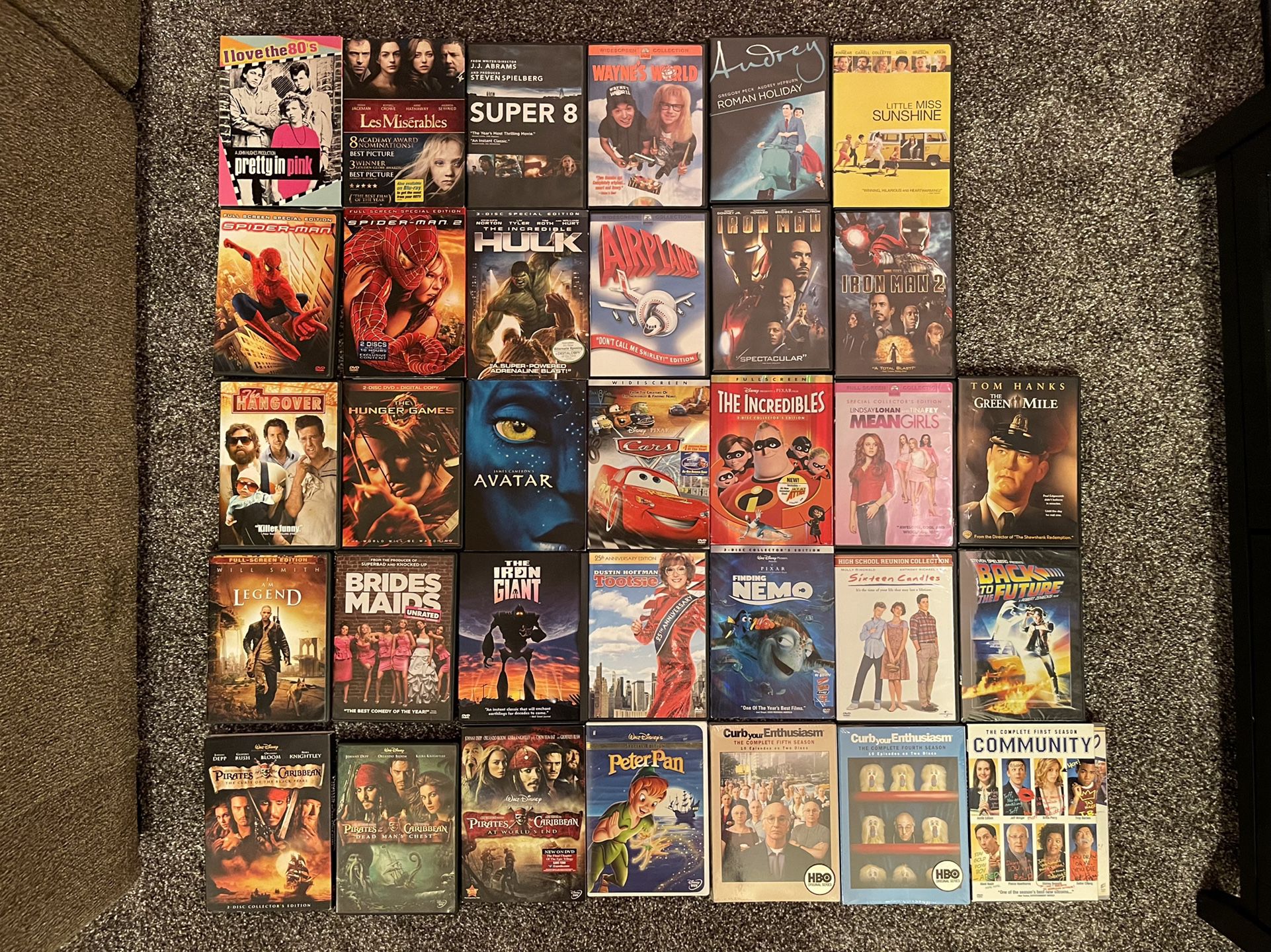 Collection/Lot Of 33 DVD Items, Including Movies and Seasons of TV Series