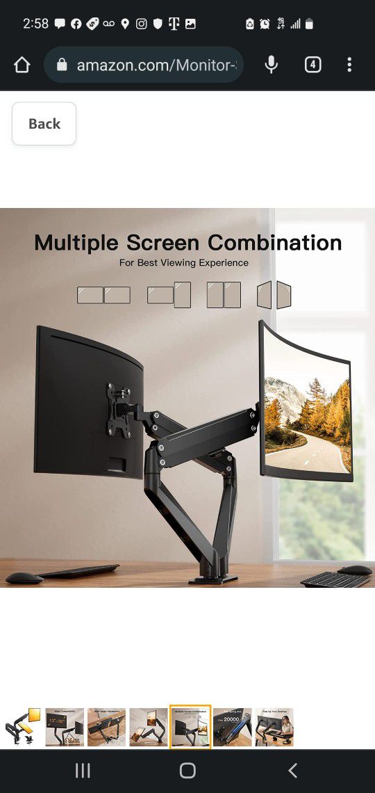 $35 ERGEAR DUAL MONITOR STAND 