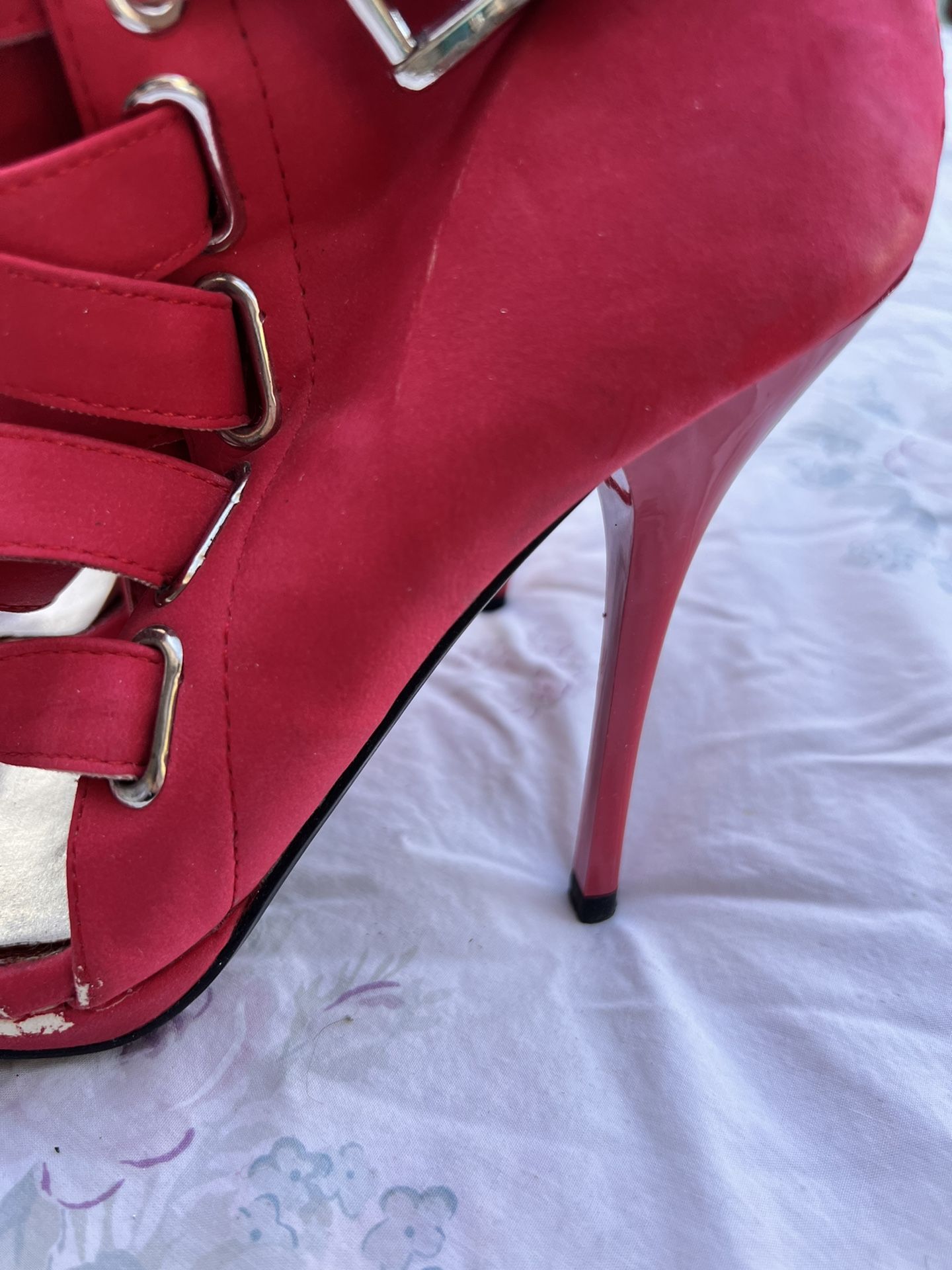 Dressy read women’s high heel shoes