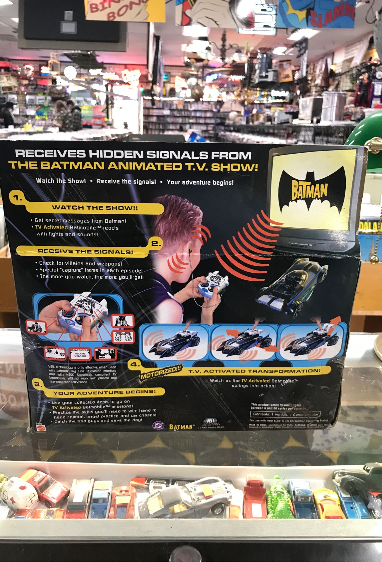 The Batman Batwave TV activated Batmobile Vehicle - New In Box