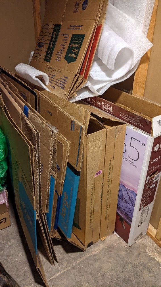 Used Moving Boxes And Packaging Material