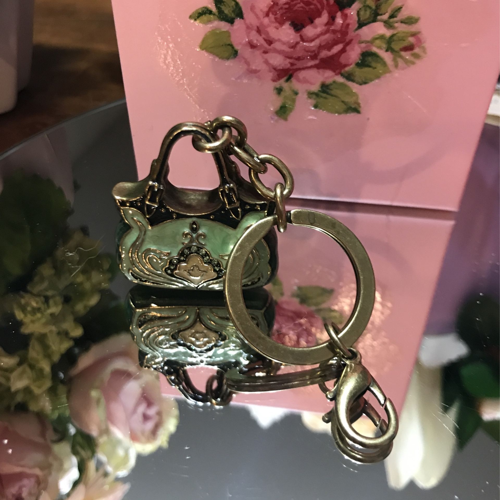 Pretty! New ! Purse Key Chain / Purse Charm