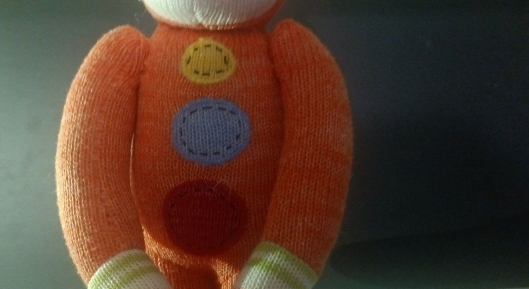 SEASONS Of Cannon Falls 2009 SOCK MONKEY Multi Color 20" Sitting Magnetic Plush