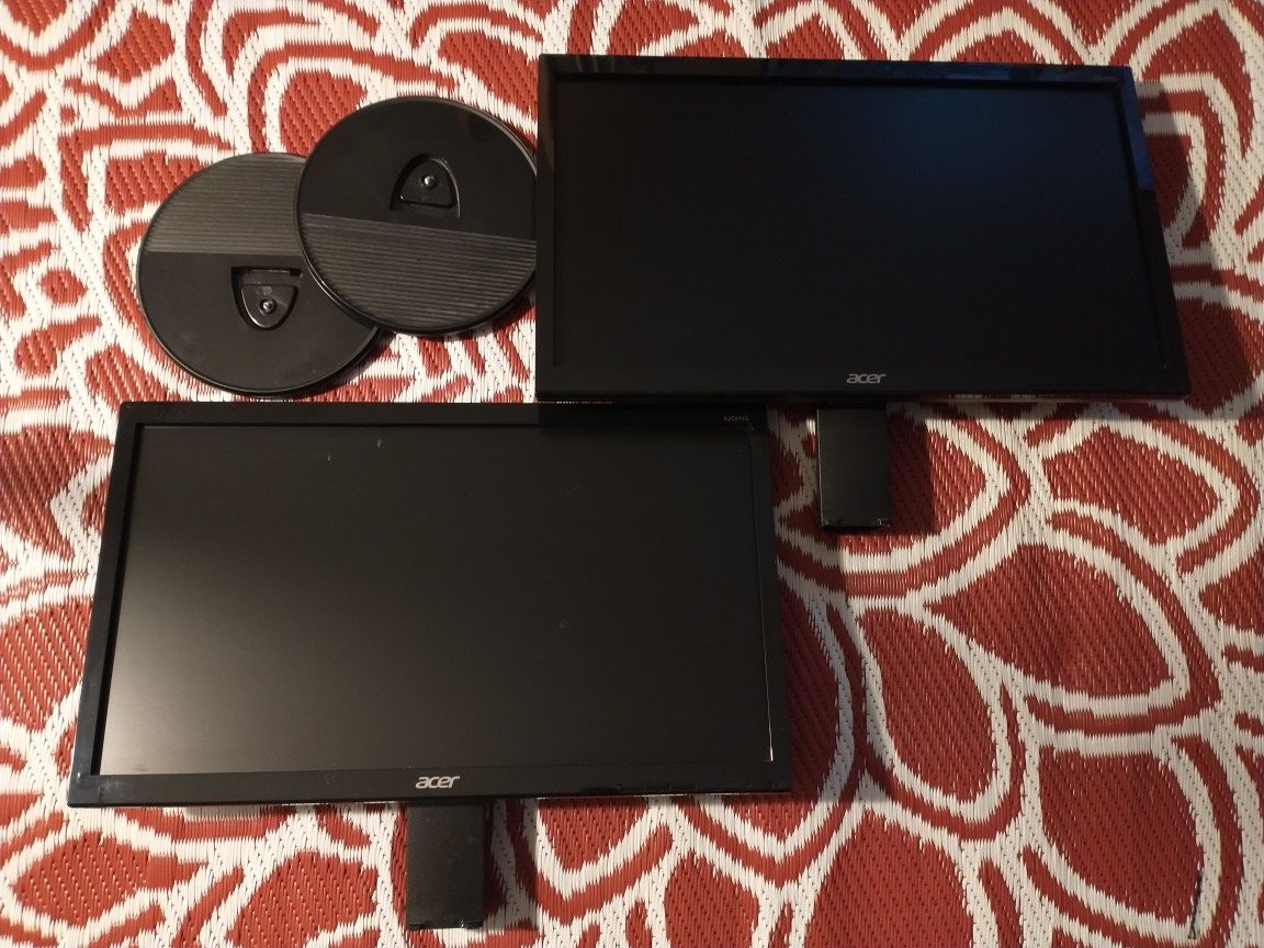 Two 20" ACER PC Monitors