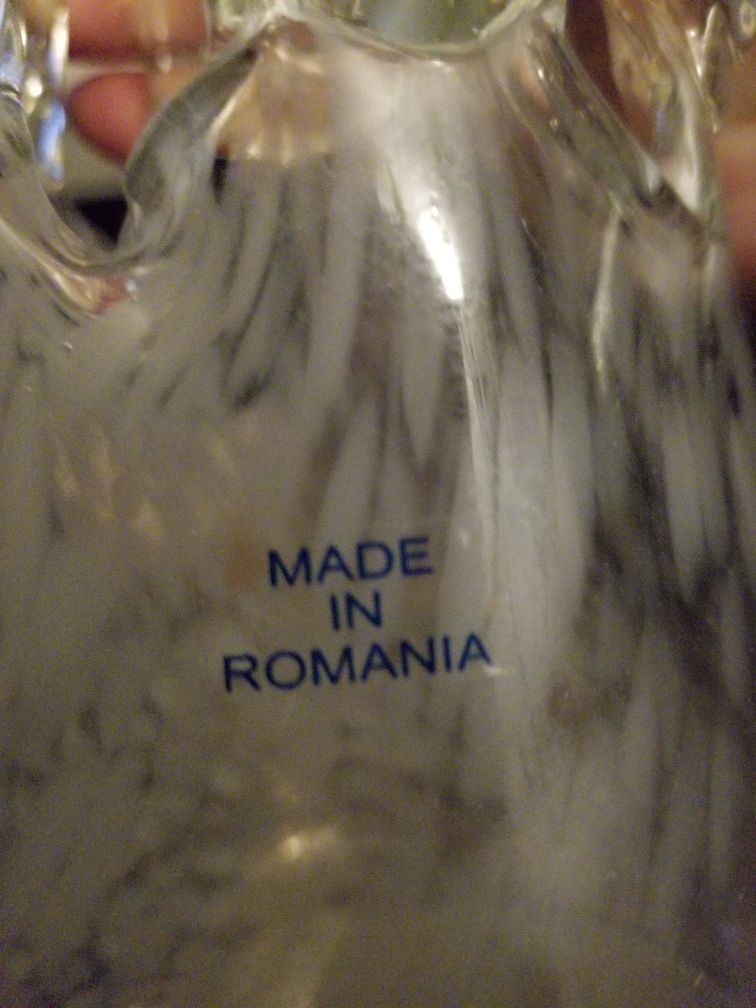 17" tall Romanian Icicle vase
