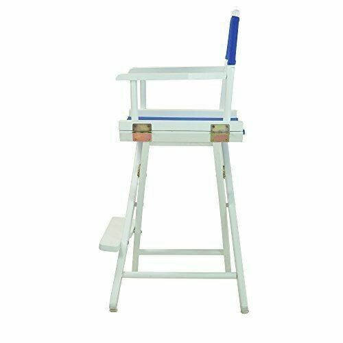 B2-178 Casual Home 24" Director's Chair White Frame with Royal Blue. New.
