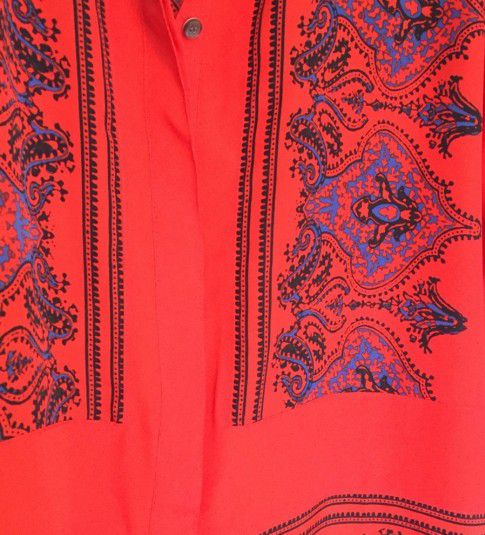 Crew Paisley Dervish Tunic Red Blouse