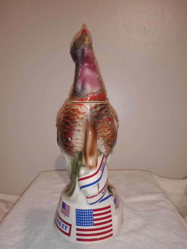Two Empty Vintage Wild Turkey Bottles.