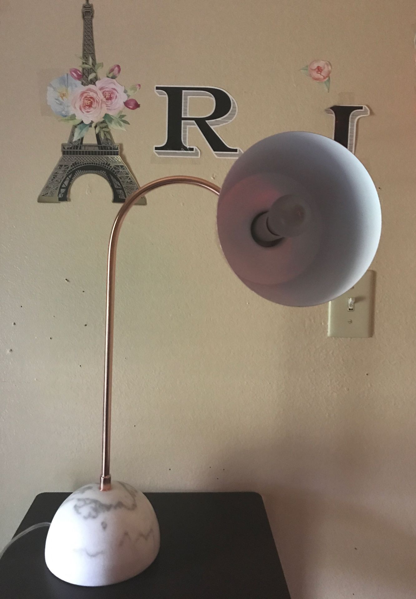 A modern desk lamp