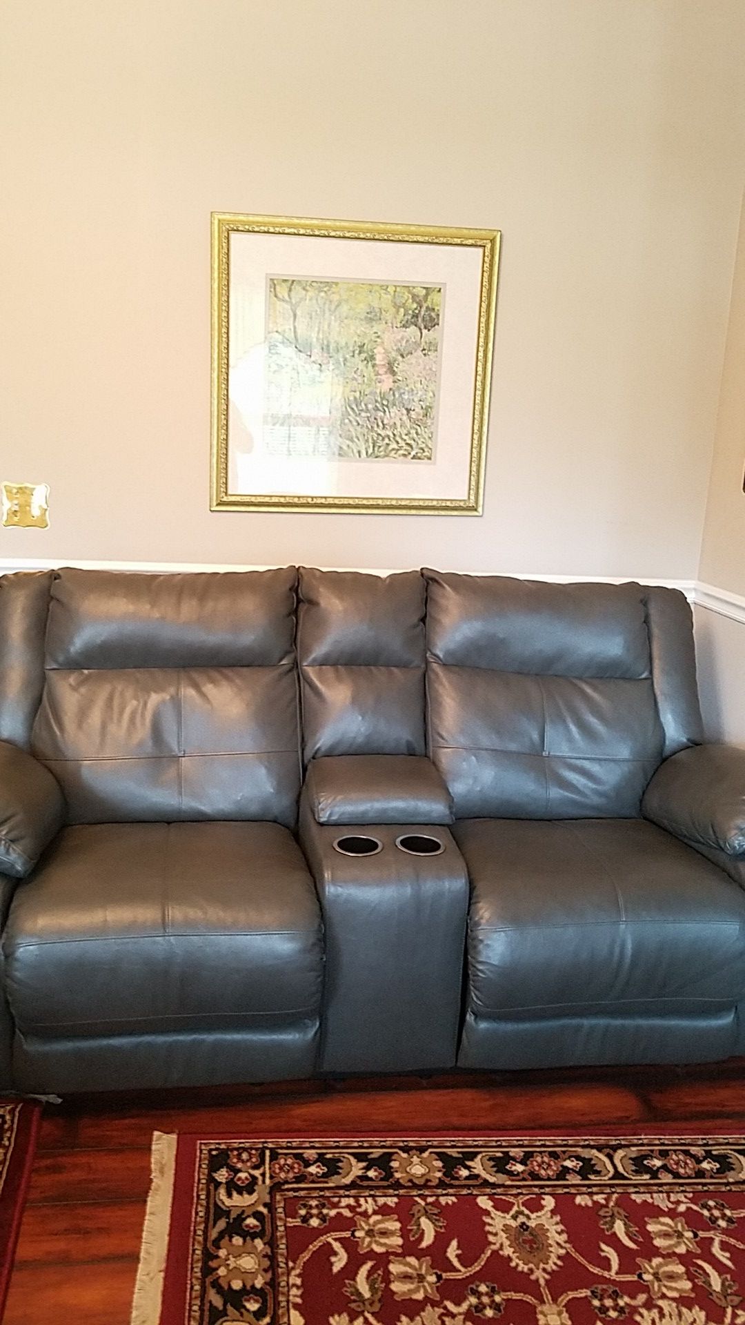 Sofa and loveseat 4 wall hugger recliners