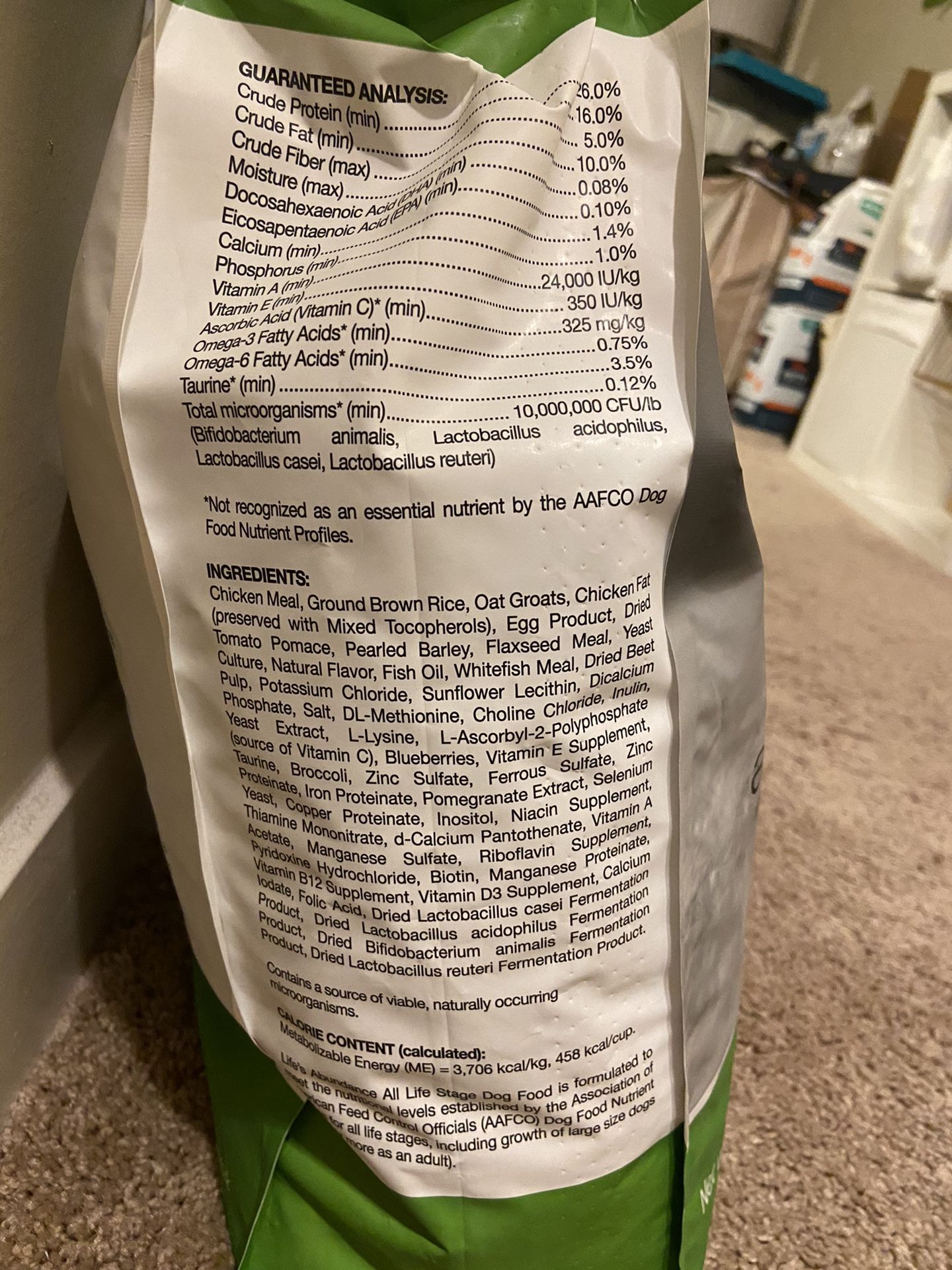 Life’s Abundance All Life Stage Dog Food-20 lb