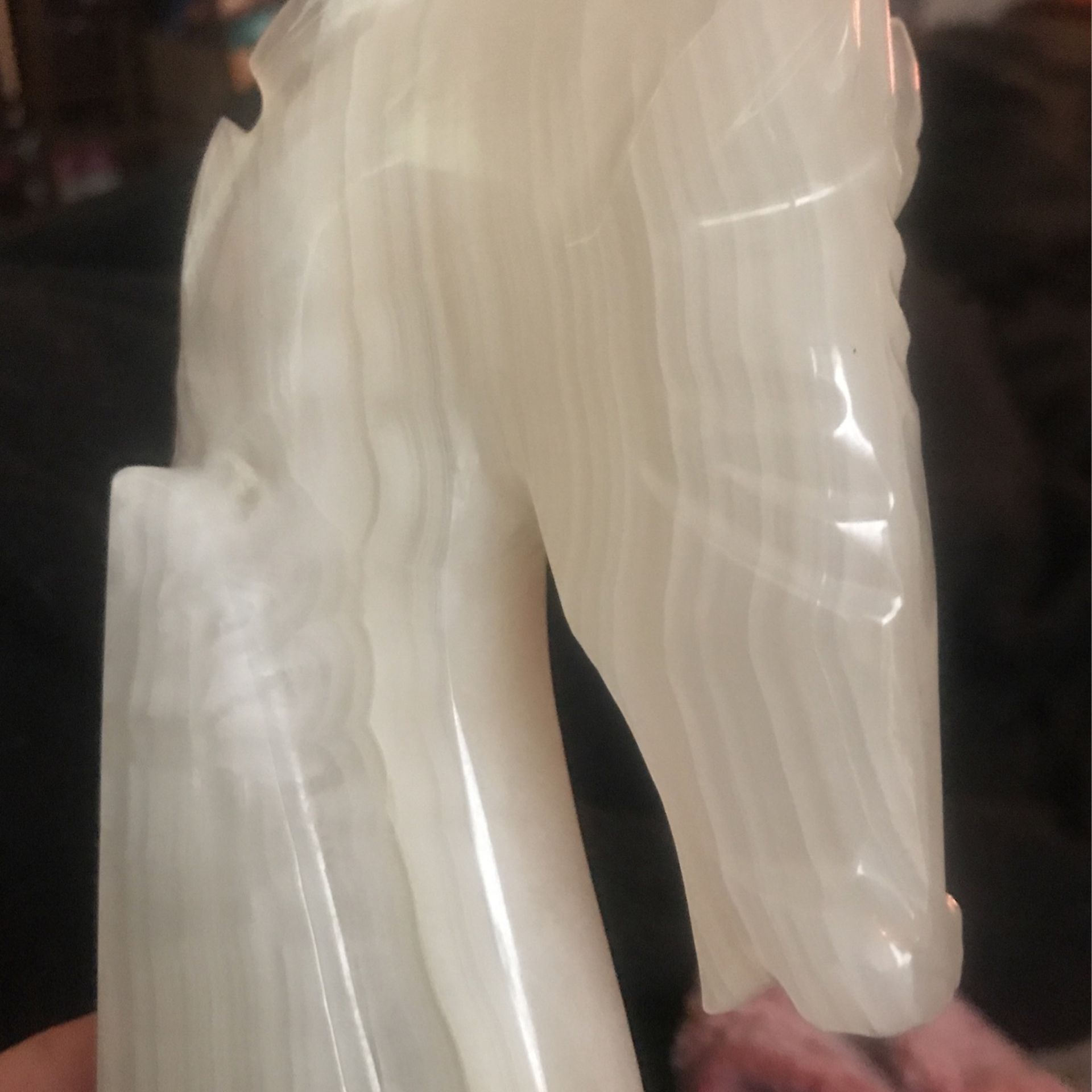 Mid 20th Century Antique Marble Horse Head Bookends. X2