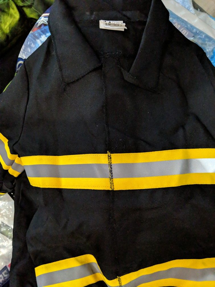 Child Firefighter, Fireman, Fire Person Costume. Halloween