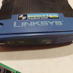 Linksys WRT54G Wireless WiFi Router And PCI Card  Thumbnail