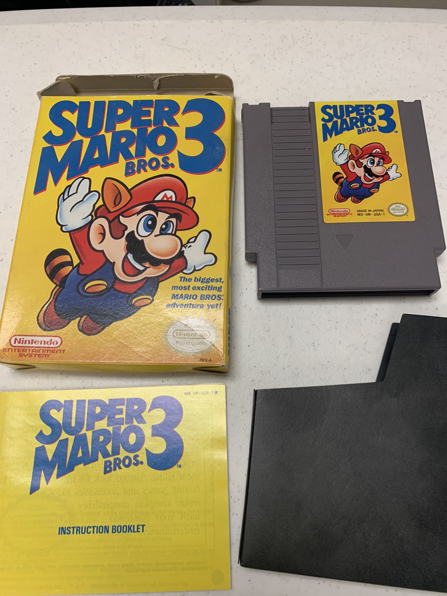 Super Mario 3 & Dr Mario Complete Nintendo NES 