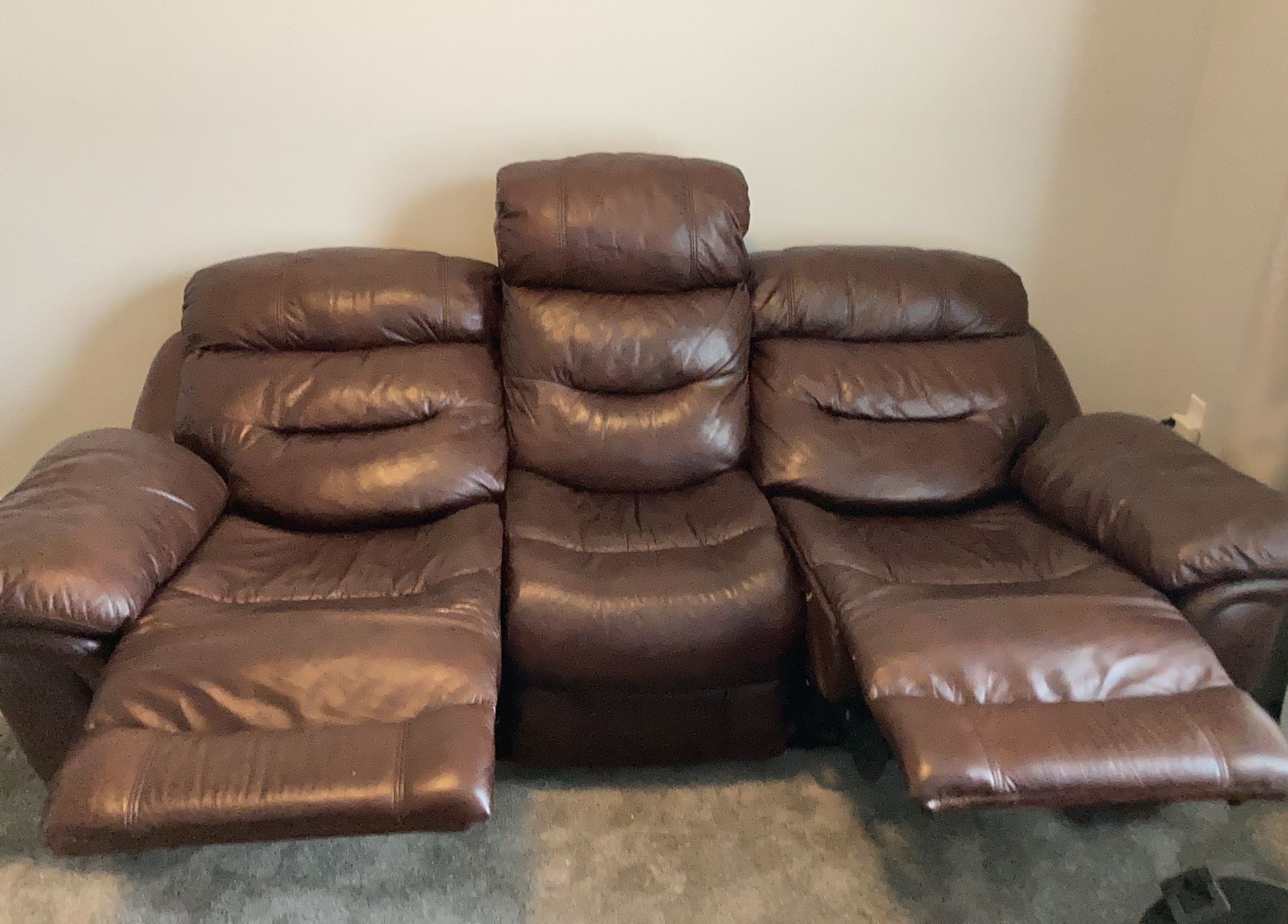 Real Leather Sofa