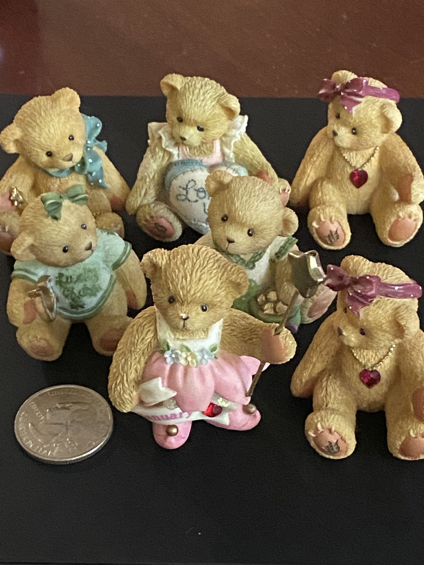7 Mini Cherish Bears 